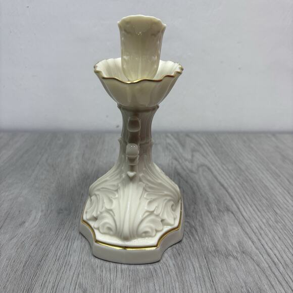 Lenox Millennium Collection Candlestick Holder 24k Gold Trim \Made in USA - Picture 3 of 6